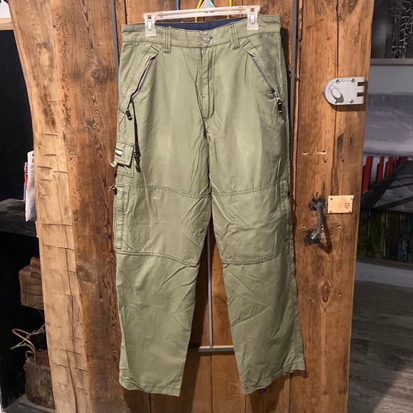 Mens green Hurley cargo pants size 33 - Picture 1 of 3